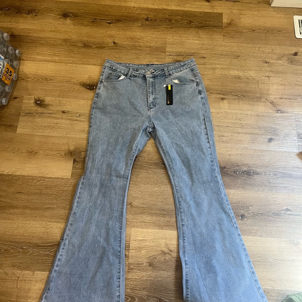 Women's Blue Flared Jeans